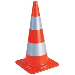 Cône de chantier K5a 75cm - 3.1kg - Vinmer - B 75BR