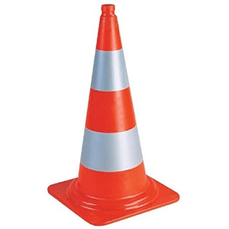 Cône de chantier K5a 75cm - 3.1kg - Vinmer - B 75BR