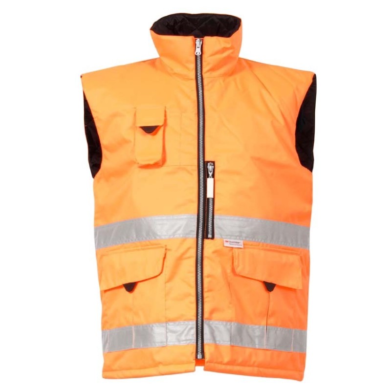 Gilet matelassé de haute visibilité Milan Orange - SEYNTEX - 670010