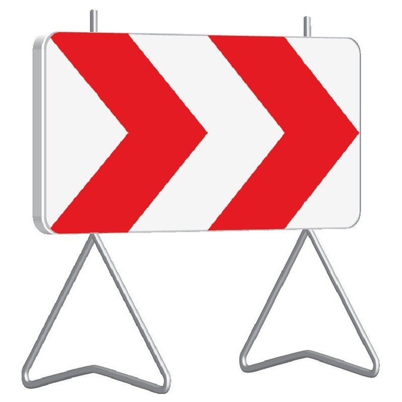Panneau de signalisation K8 1000x500 classe 1 avec support - Taliaplast - 526811