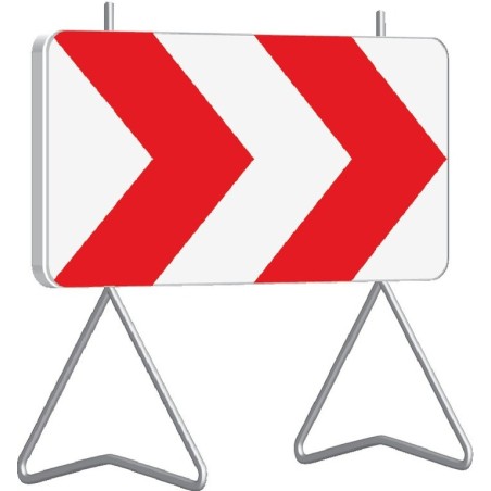 Panneau de signalisation K8 1000x500 classe 1 avec support - Taliaplast - 526811
