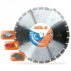Disque diamant Béton / Granit RX1 Ø350 - Golz - RX1350