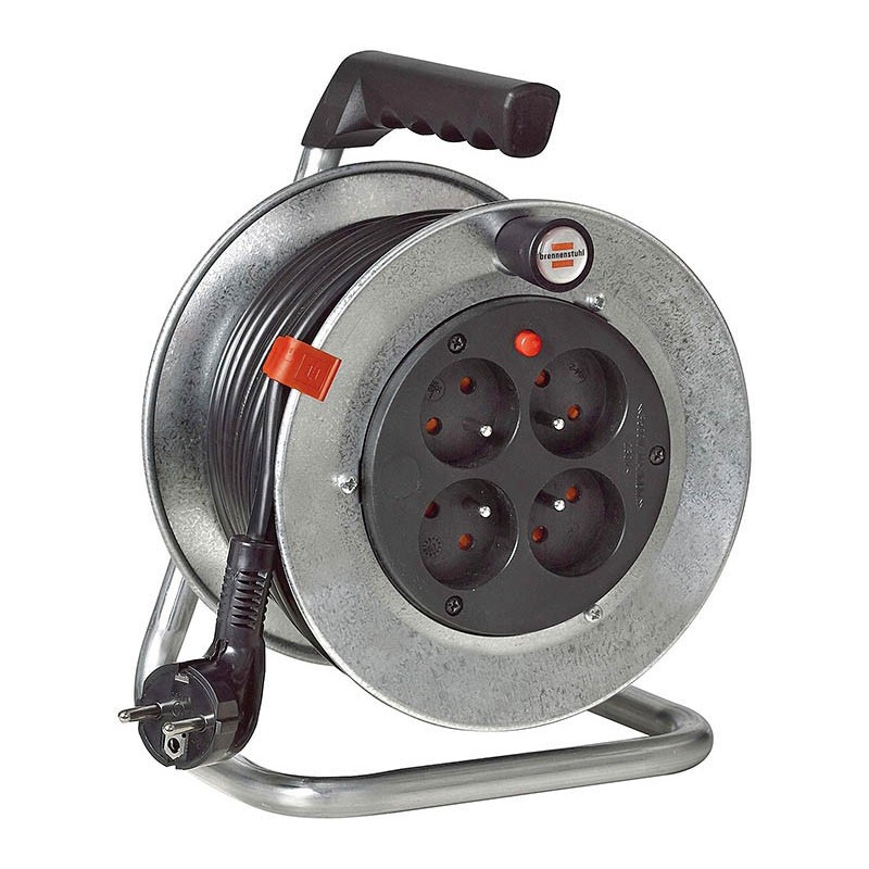 Enrouleur de câble Baby Silver 15m H05VV-F 3G1,5 - Brennenstuhl - 1207711