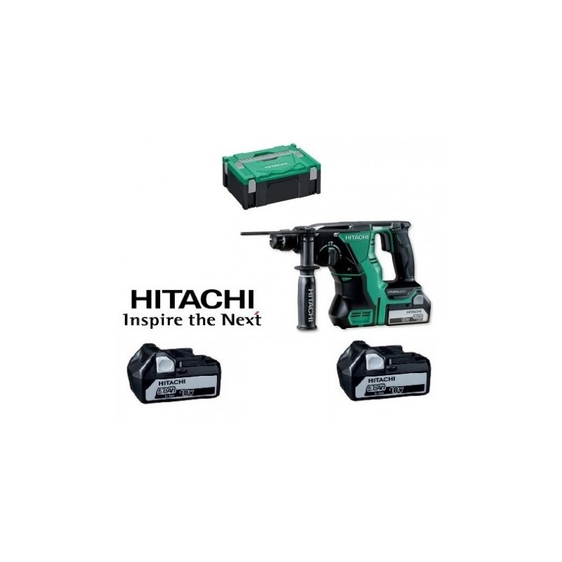 Perforateur 26mm SDS-Plus 18V 5Ah Li-ion - HITACHI - DH18DBL 5A