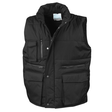 Gilet sans manches de travail matelassé - Result - R127X Noir